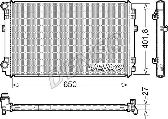 Denso DRM32048 - Radiators, Motora dzesēšanas sistēma ps1.lv