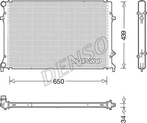 Denso DRM32042 - Radiators, Motora dzesēšanas sistēma ps1.lv