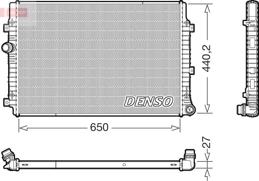 Denso DRM32059 - Radiators, Motora dzesēšanas sistēma ps1.lv