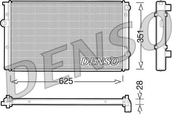 Denso DRM32008 - Radiators, Motora dzesēšanas sistēma ps1.lv