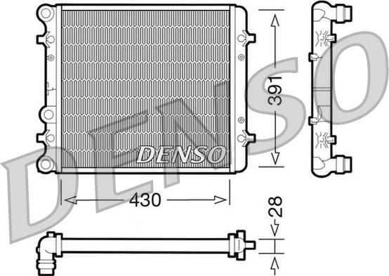 Denso DRM32002 - Radiators, Motora dzesēšanas sistēma ps1.lv