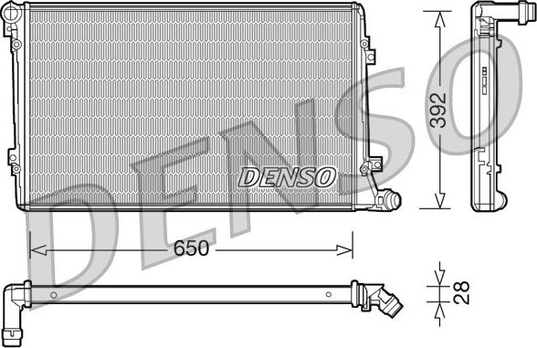 Denso DRM32019 - Radiators, Motora dzesēšanas sistēma ps1.lv