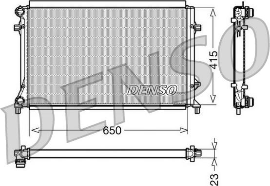 Denso DRM32018 - Radiators, Motora dzesēšanas sistēma ps1.lv