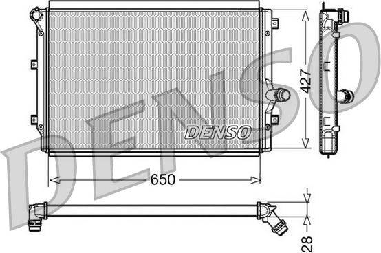 Denso DRM32017 - Radiators, Motora dzesēšanas sistēma ps1.lv