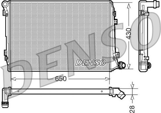 Denso DRM32037 - Radiators, Motora dzesēšanas sistēma ps1.lv