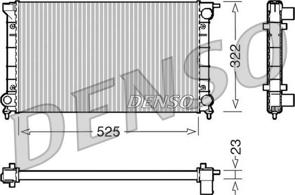 Denso DRM32024 - Radiators, Motora dzesēšanas sistēma ps1.lv