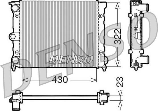 Denso DRM32022 - Radiators, Motora dzesēšanas sistēma ps1.lv