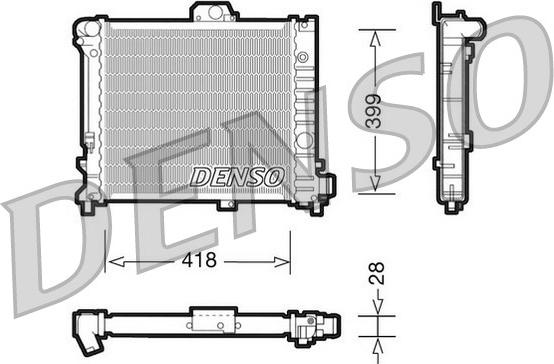 Denso DRM25004 - Radiators, Motora dzesēšanas sistēma ps1.lv