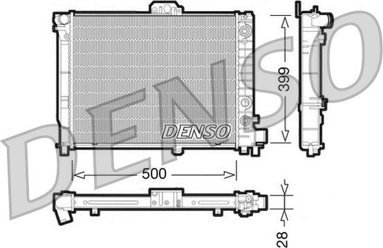 Denso DRM25008 - Radiators, Motora dzesēšanas sistēma ps1.lv