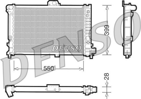 Denso DRM25007 - Radiators, Motora dzesēšanas sistēma ps1.lv