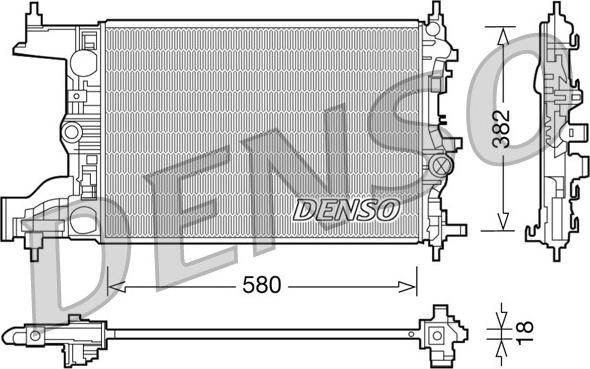 Denso DRM20094 - Radiators, Motora dzesēšanas sistēma ps1.lv