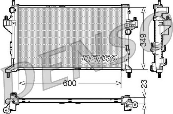 Denso DRM20045 - Radiators, Motora dzesēšanas sistēma ps1.lv