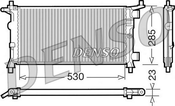 Denso DRM20041 - Radiators, Motora dzesēšanas sistēma ps1.lv