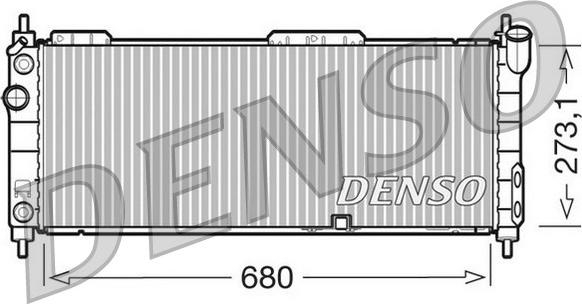 Denso DRM20043 - Radiators, Motora dzesēšanas sistēma ps1.lv