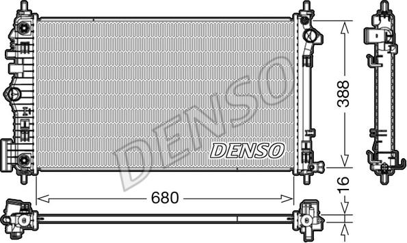 Denso DRM20007 - Radiators, Motora dzesēšanas sistēma ps1.lv