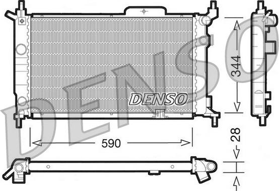 Denso DRM20015 - Radiators, Motora dzesēšanas sistēma ps1.lv