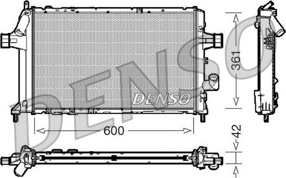 Denso DRM20085 - Radiators, Motora dzesēšanas sistēma ps1.lv