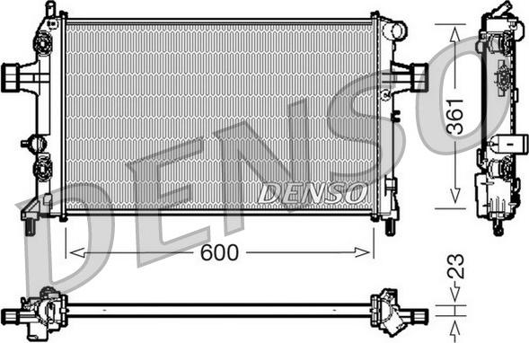 Denso DRM20086 - Radiators, Motora dzesēšanas sistēma ps1.lv