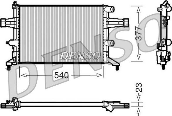 Denso DRM20080 - Radiators, Motora dzesēšanas sistēma ps1.lv