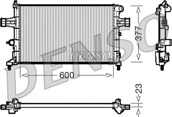 Denso DRM20083 - Radiators, Motora dzesēšanas sistēma ps1.lv