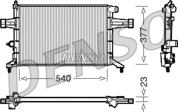 Denso DRM20082 - Radiators, Motora dzesēšanas sistēma ps1.lv