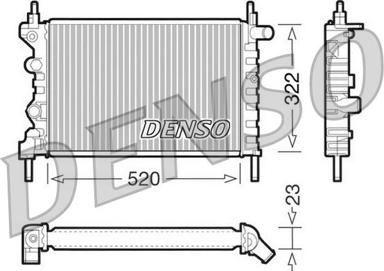 Denso DRM20031 - Radiators, Motora dzesēšanas sistēma ps1.lv