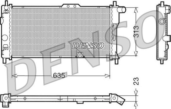 Denso DRM20032 - Radiators, Motora dzesēšanas sistēma ps1.lv