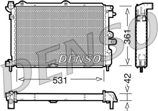 Denso DRM20025 - Radiators, Motora dzesēšanas sistēma ps1.lv