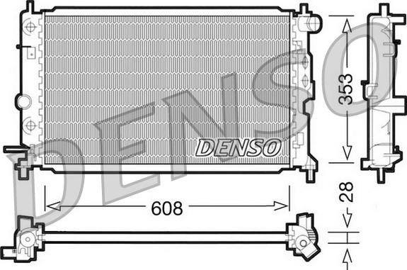 Denso DRM20026 - Radiators, Motora dzesēšanas sistēma ps1.lv