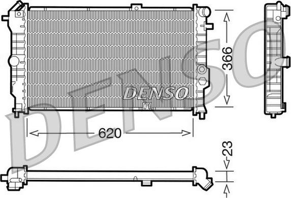 Denso DRM20020 - Radiators, Motora dzesēšanas sistēma ps1.lv