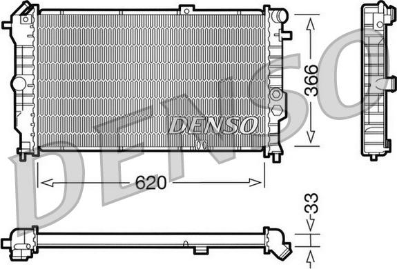 Denso DRM20021 - Radiators, Motora dzesēšanas sistēma ps1.lv