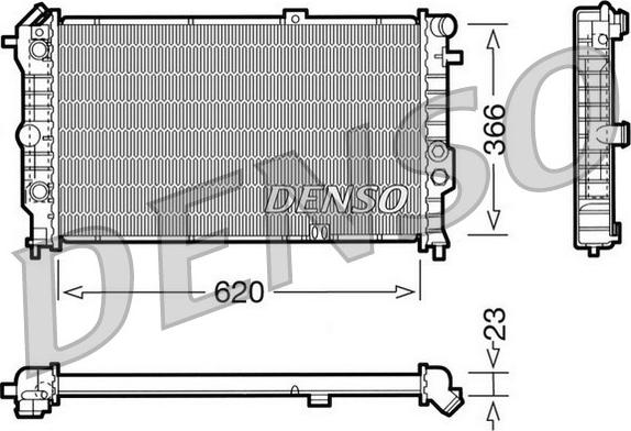 Denso DRM20022 - Radiators, Motora dzesēšanas sistēma ps1.lv