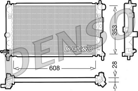 Denso DRM20027 - Radiators, Motora dzesēšanas sistēma ps1.lv