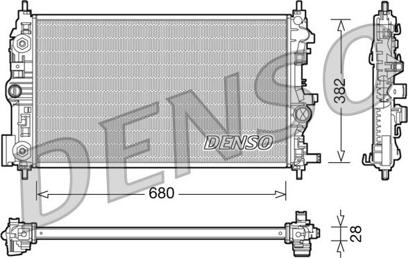 Denso DRM20079 - Radiators, Motora dzesēšanas sistēma ps1.lv