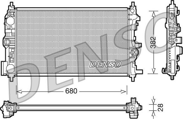 Denso DRM20078 - Radiators, Motora dzesēšanas sistēma ps1.lv