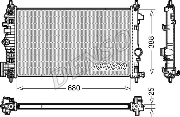 Denso DRM20108 - Radiators, Motora dzesēšanas sistēma ps1.lv