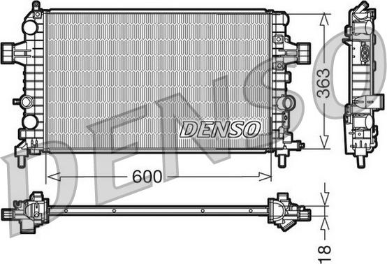 Denso DRM20103 - Radiators, Motora dzesēšanas sistēma ps1.lv