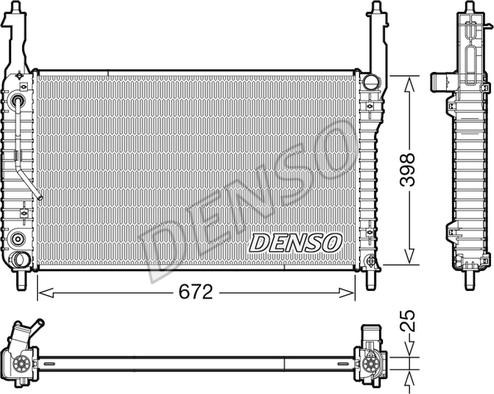 Denso DRM20123 - Radiators, Motora dzesēšanas sistēma ps1.lv