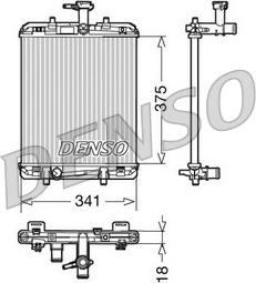 Denso DRM21600 - Radiators, Motora dzesēšanas sistēma ps1.lv