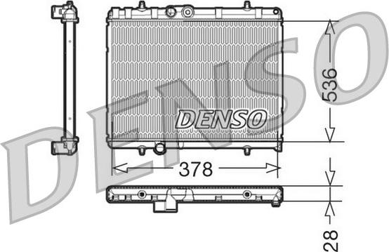 Denso DRM21056 - Radiators, Motora dzesēšanas sistēma ps1.lv