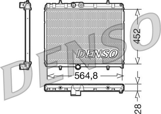 Denso DRM21057 - Radiators, Motora dzesēšanas sistēma ps1.lv