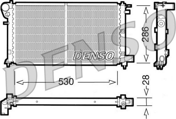 Denso DRM21004 - Radiators, Motora dzesēšanas sistēma ps1.lv