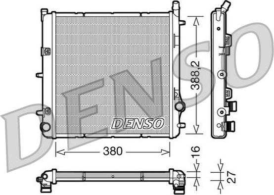 Denso DRM21005 - Radiators, Motora dzesēšanas sistēma ps1.lv