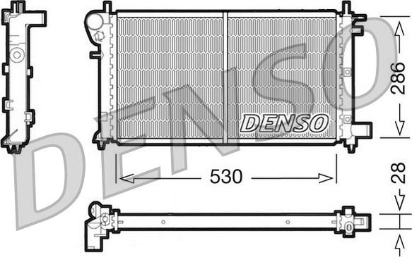 Denso DRM21003 - Radiators, Motora dzesēšanas sistēma ps1.lv