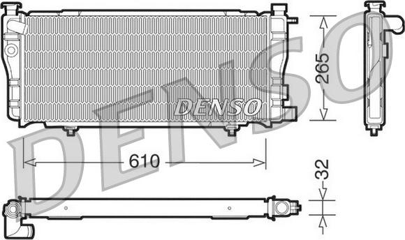 Denso DRM21012 - Radiators, Motora dzesēšanas sistēma ps1.lv