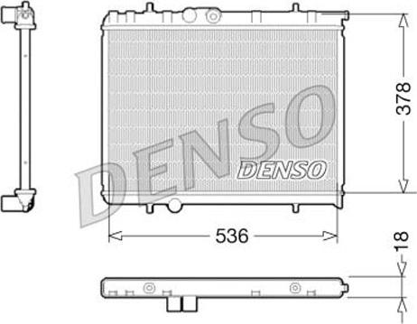 Denso DRM21034 - Radiators, Motora dzesēšanas sistēma ps1.lv