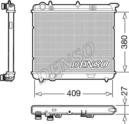 Denso DRM21024 - Radiators, Motora dzesēšanas sistēma ps1.lv