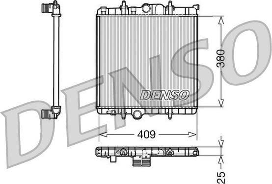 Denso DRM21025 - Radiators, Motora dzesēšanas sistēma ps1.lv