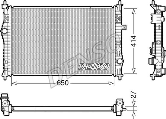 Denso DRM21104 - Radiators, Motora dzesēšanas sistēma ps1.lv