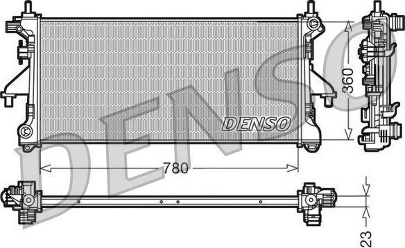 Denso DRM21100 - Radiators, Motora dzesēšanas sistēma ps1.lv